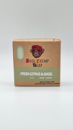 Cool Chimp Fresh Citrus & Basil soap bar in box