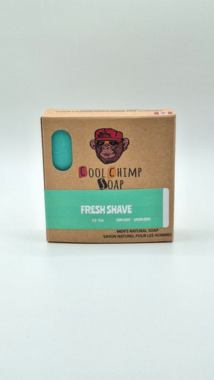 Cool Chimp Fresh Shave soap bar in box